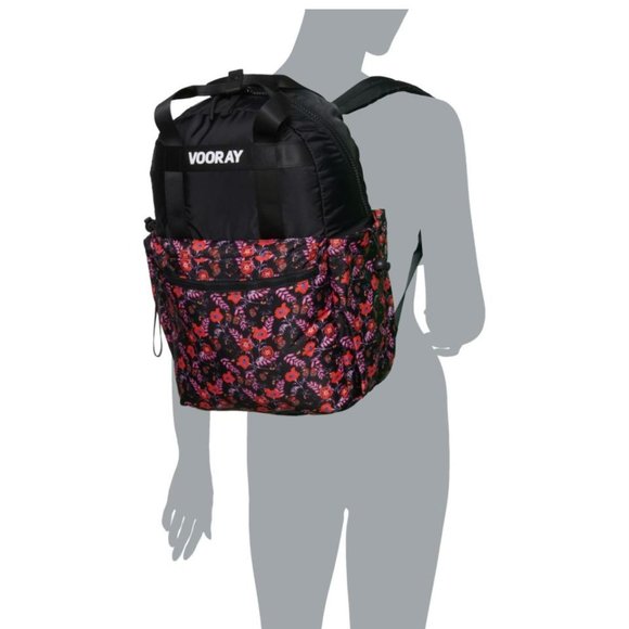 NWT Katie Backpack, Floral-Black